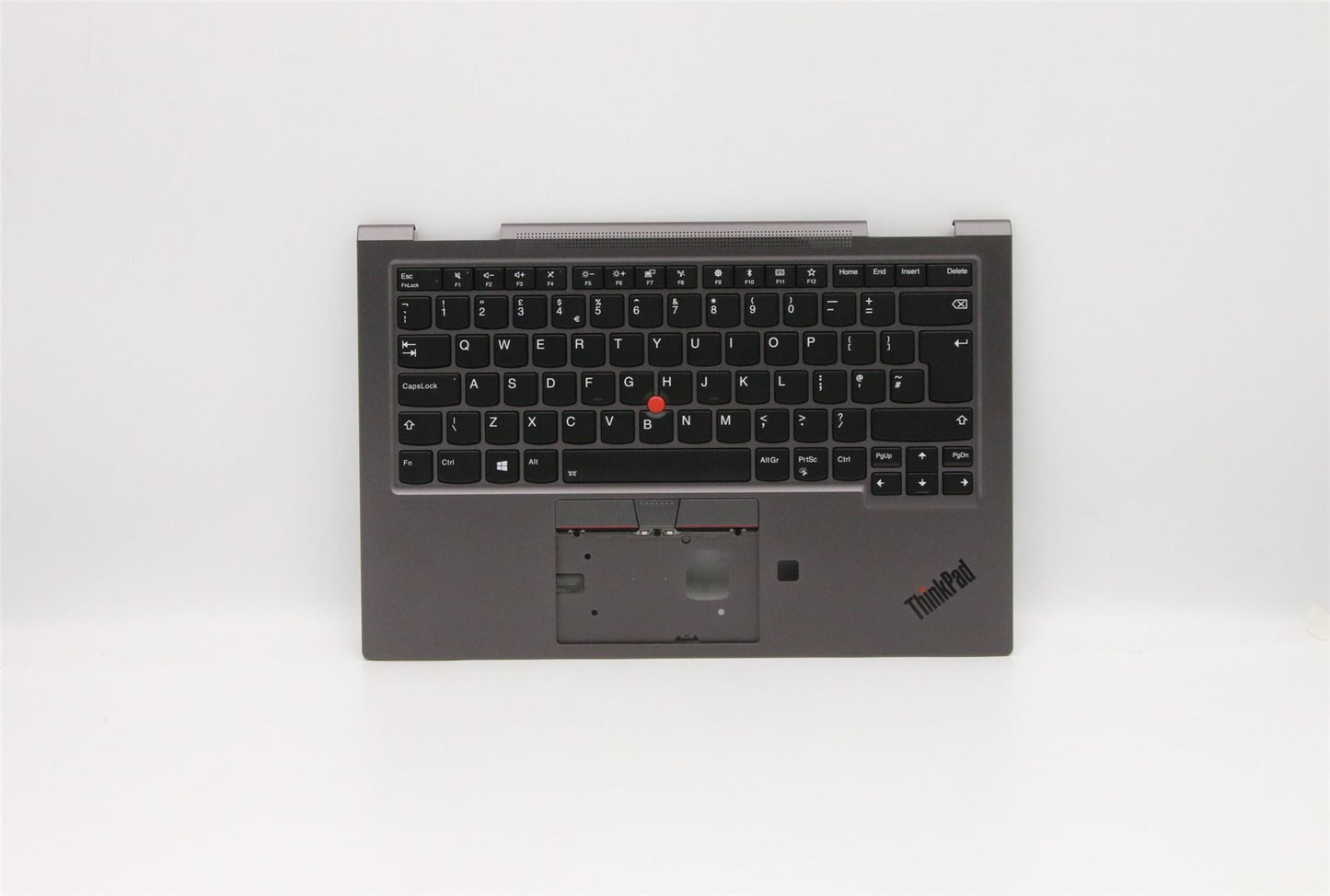 Lenovo Yoga X1 4th Gen Keyboard Palmrest Top Cover UK Europe Grey 5M10V24872