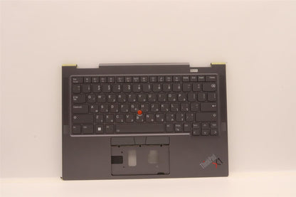 Lenovo ThinkPad X1 7th Gen Keyboard Palmrest Top Cover Hebrew Grey 5M11H45737