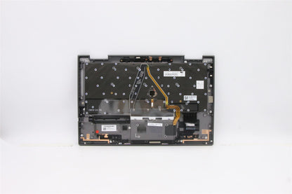 Lenovo Yoga X1 5th Keyboard Palmrest Top Cover Indian US Grey Backlit 5M10Z37174