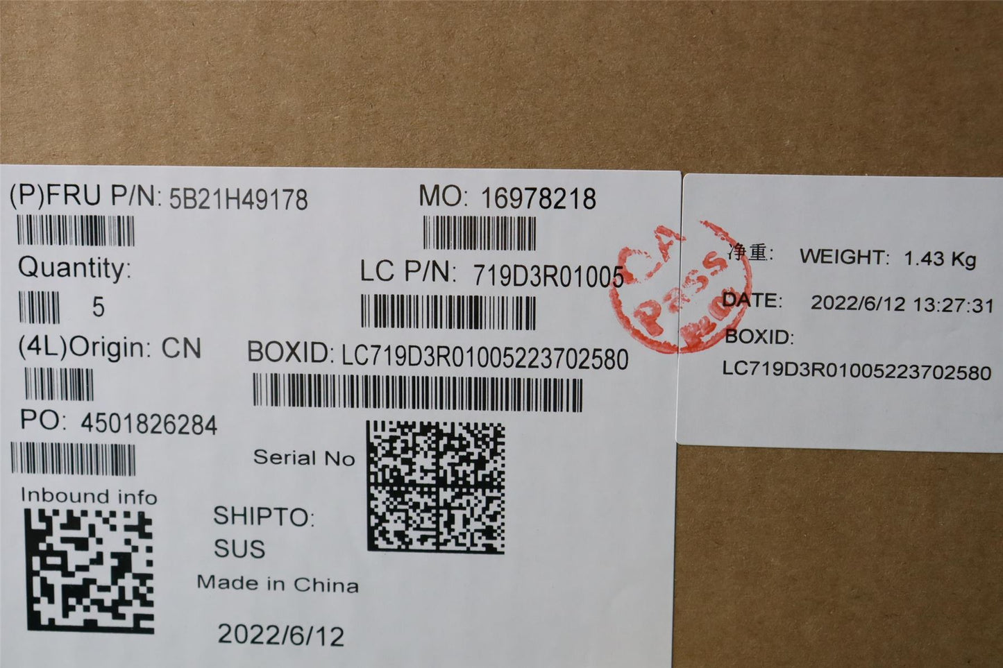 Lenovo FRU R3 5425U 8G WIN,ND,YdT,yAB 5B21H49178