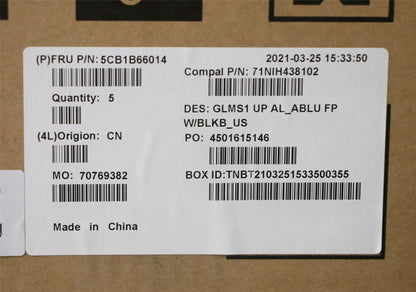 Lenovo IdeaPad 5-14ITL05 Palmrest Cover Touchpad Keyboard US Blue 5CB1B66014