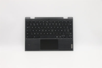 Lenovo 300e 2nd Gen Palmrest Cover Touchpad Keyboard Belgian Black 5CB0Y57952