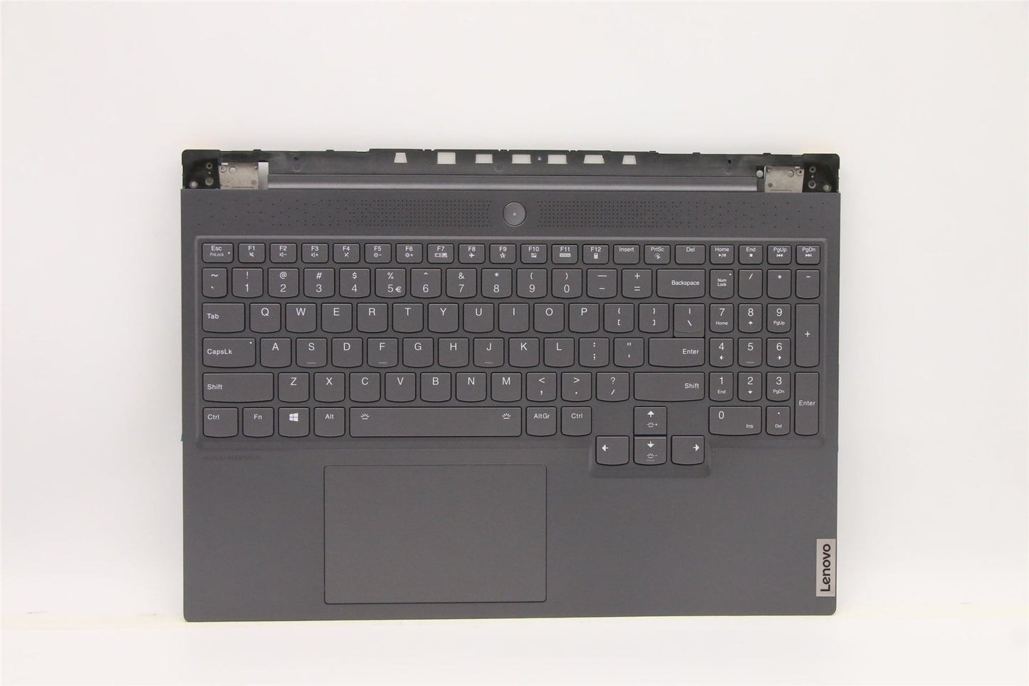 Lenovo Legion 7-16ACHg6 Keyboard Palmrest Top Cover US Europe Grey 5CB1C17310