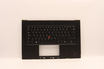 Lenovo ThinkPad Z16 Gen 1 Keyboard Palmrest Top Cover Hungarian Black 5M11J13366