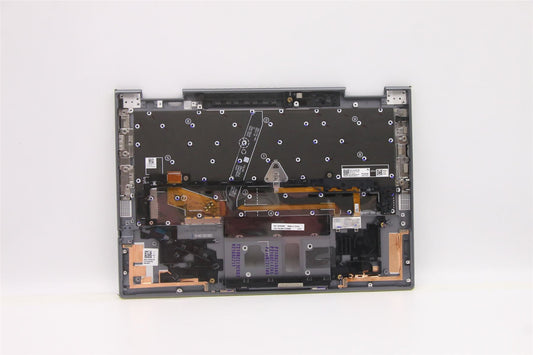 Lenovo Yoga X1 6th Keyboard Palmrest Top Cover German Grey Backlit 5M11C40999