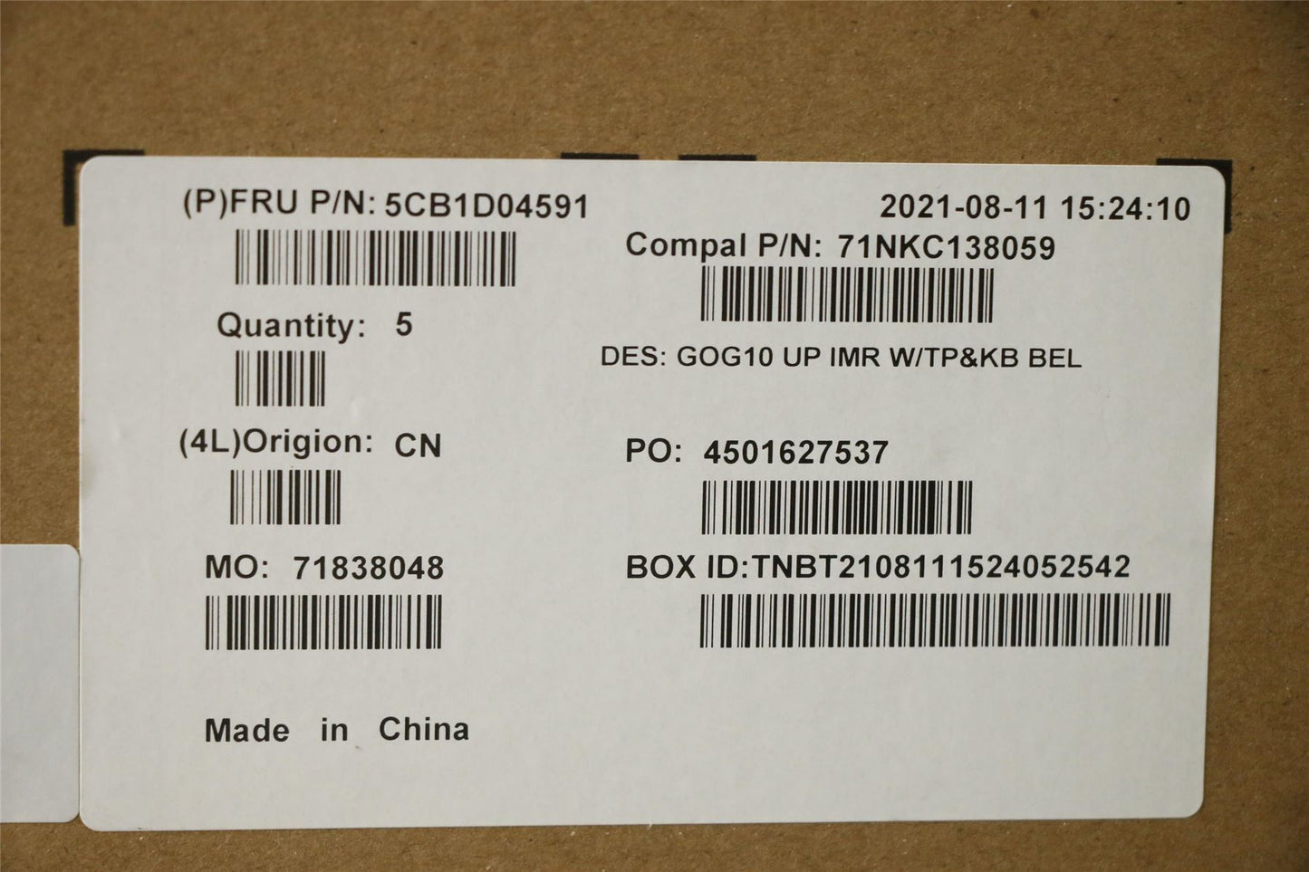 Lenovo IdeaPad 3-15IHU6 3-15ACH6 Palmrest Touchpad Cover Keyboard 5CB1D04591