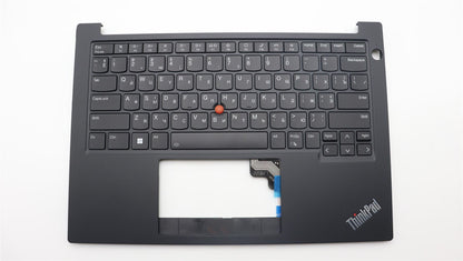 Lenovo ThinkPad E14 Gen 5 Keyboard Palmrest Top Cover Ukrainian Black 5M11L92648