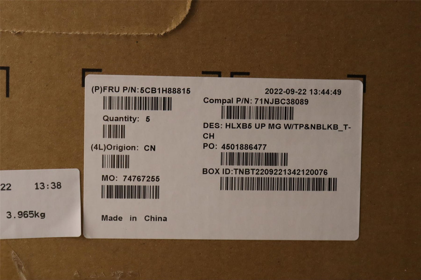 Lenovo Upper Case ASM_TC C21DL MGNBL 5CB1H88815