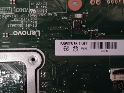 Lenovo ThinkPad T480s Motherboard Mainboard DIS intelI78650U 8G 02HL860