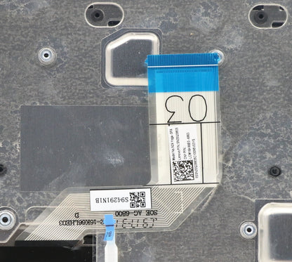 Lenovo Chromebook 500e 2nd Keyboard Palmrest Top Cover Spanish Black 5CB0T79595