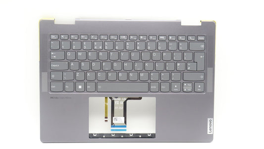 Lenovo Yoga 7 14IRL8 Keyboard Palmrest Top Cover UK Storm Grey 5CB1L40837