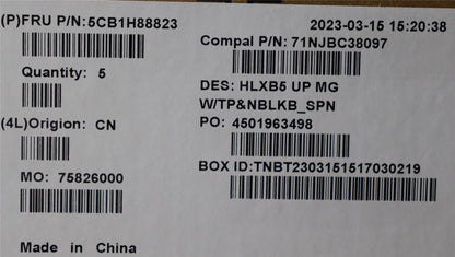 Lenovo ThinkBook 15 G4 ABA Palmrest Cover Touchpad Keyboard Spanish 5CB1H88823