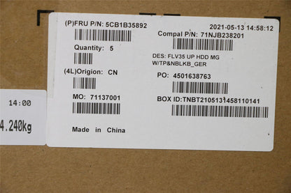 Lenovo UpperCaseASM_GER C20VE HD MGNBL 5CB1B35892