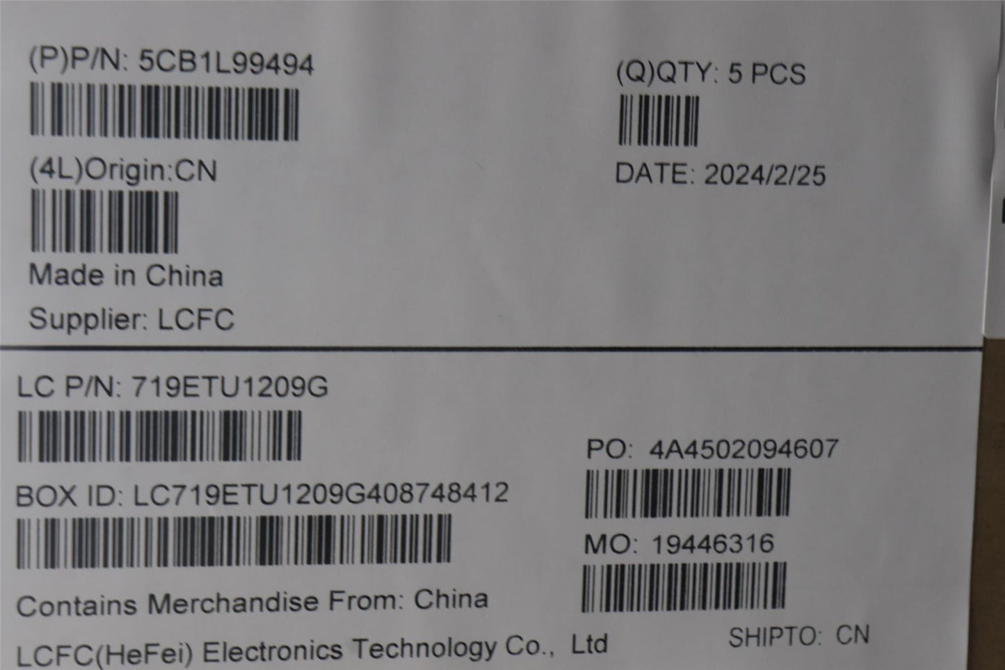 Lenovo COVER Upper Case ASM_POR L 83ERAGFP BL 5CB1L99494