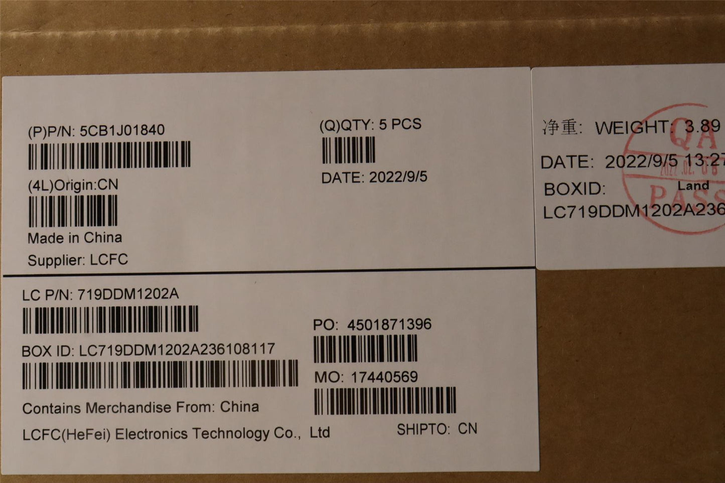 Lenovo Upper Case ASM_POR L82QG FPSG 5CB1J01840