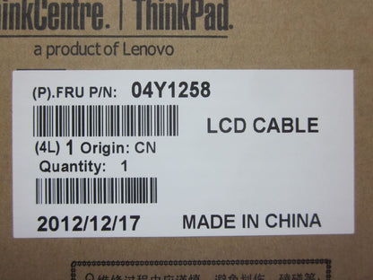 Lenovo FRU LCD Cable Wire GLE 04Y1258
