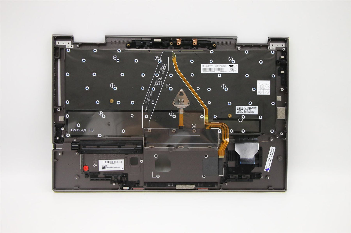 Lenovo MECH_ASM GRP,KBD,BZL,IND ENG,WL,IG,CHY 5M10V24855