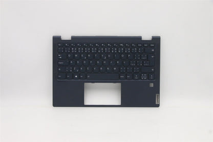 Lenovo Yoga 6-13ARE05 Palmrest Touchpad Cover Keyboard Blue Backlit 5CB1B22386