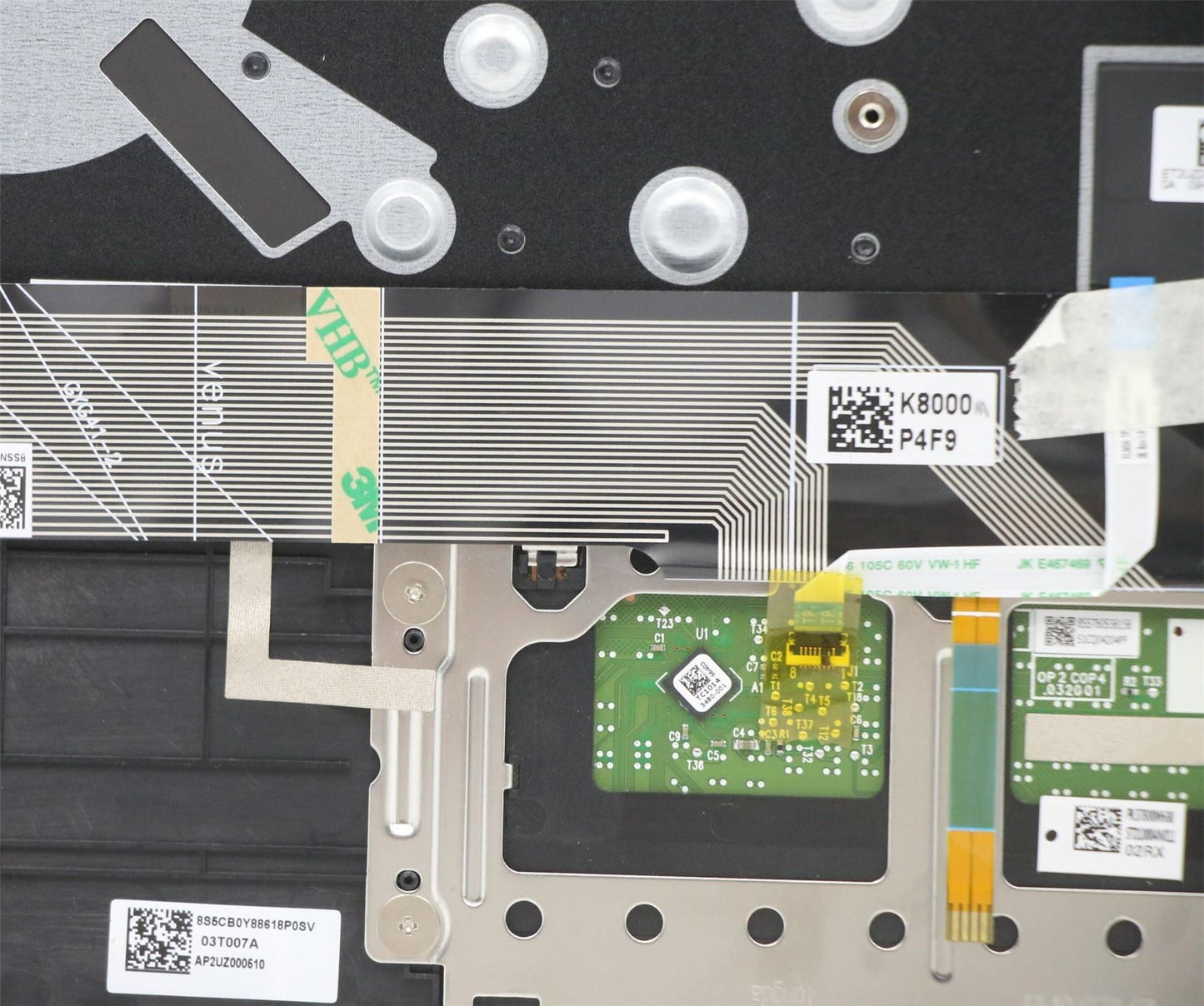 Lenovo IdeaPad 5-14ITL05 Palmrest Cover Touchpad Keyboard French 5CB1A13901