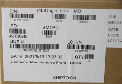 Lenovo IdeaPad 3-17ALC6 Palmrest Cover Touchpad Keyboard Blue 5CB1C75055