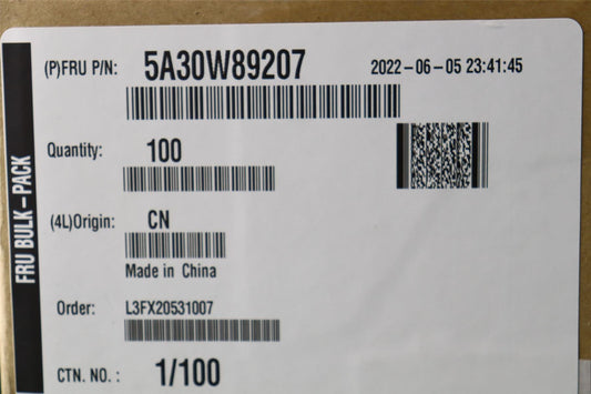 Lenovo Fru,210mm SMA RF Cable_HB 5A30W89207