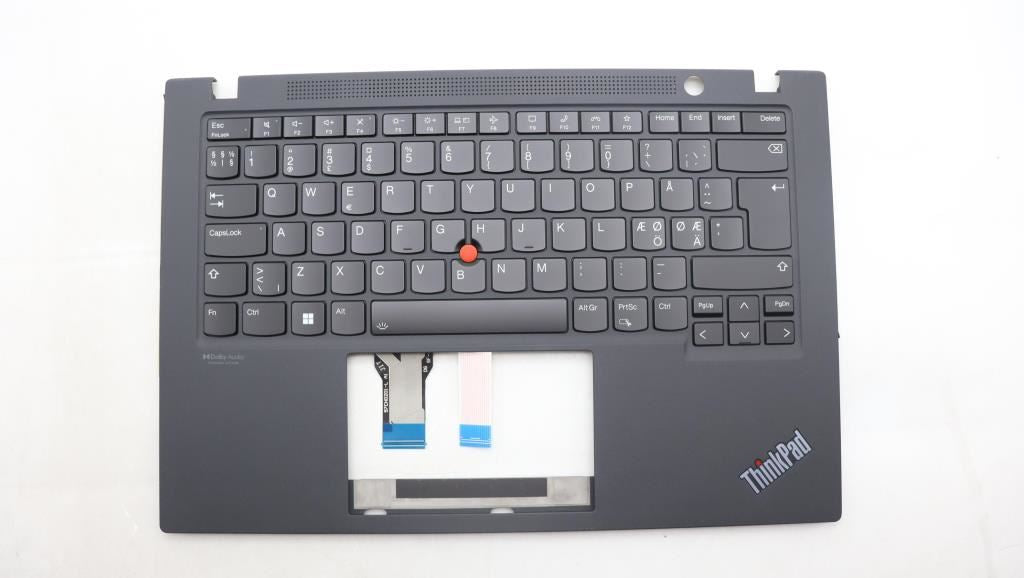 Lenovo ThinkPad T14s Gen 2 Keyboard Palmrest Top Cover Nordic Black 5M11F25266