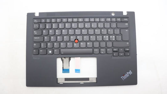 Lenovo ThinkPad T14s Gen 2 Keyboard Palmrest Top Cover Nordic Black 5M11F25266