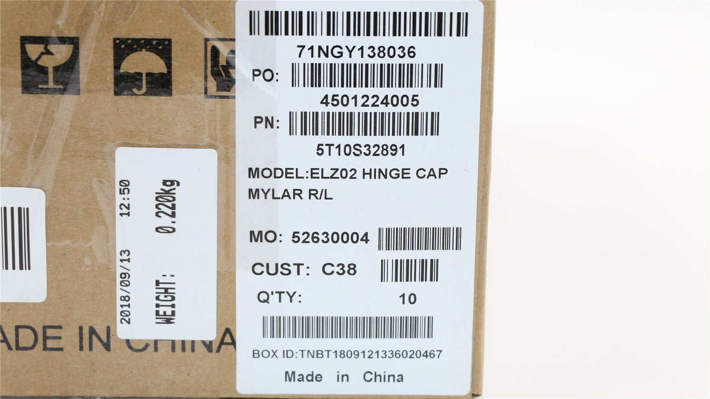Lenovo 5T10S32891 TAPE HINGE CAP MYLAR C 81J7 R/L