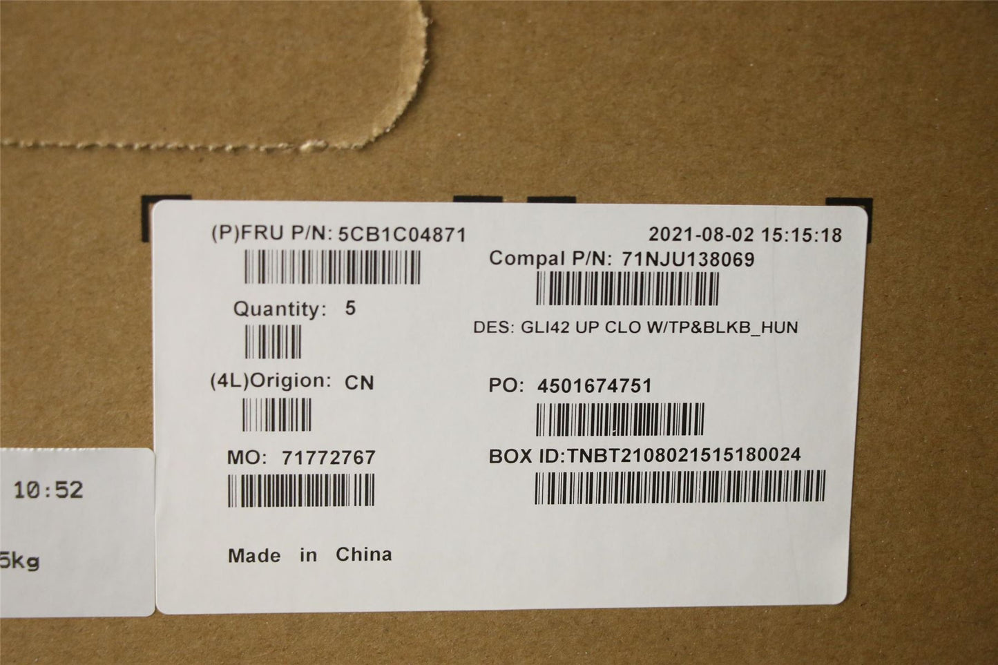 Lenovo IdeaPad 5 14ACN6 Palmrest Cover Touchpad Keyboard Hungarian 5CB1C04871