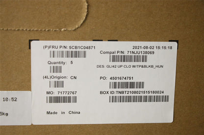 Lenovo IdeaPad 5 14ACN6 Palmrest Cover Touchpad Keyboard Hungarian 5CB1C04871