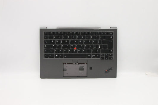 Lenovo Yoga X1 4th Keyboard Palmrest Top Cover German Grey 5M10V24928