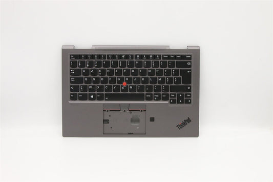 Lenovo ThinkPad X1 4th Gen Keyboard Palmrest Top Cover Belgian 5M10V24839