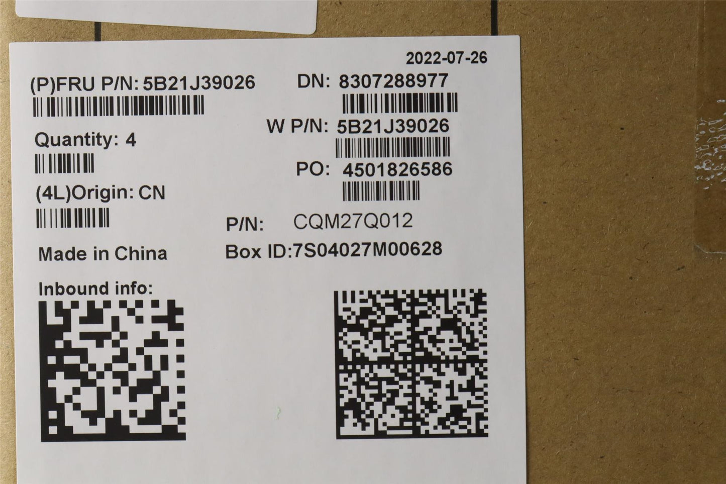 Lenovo 5B21J39026 i7-1265UVP16G YAMTdTPM YABS EI