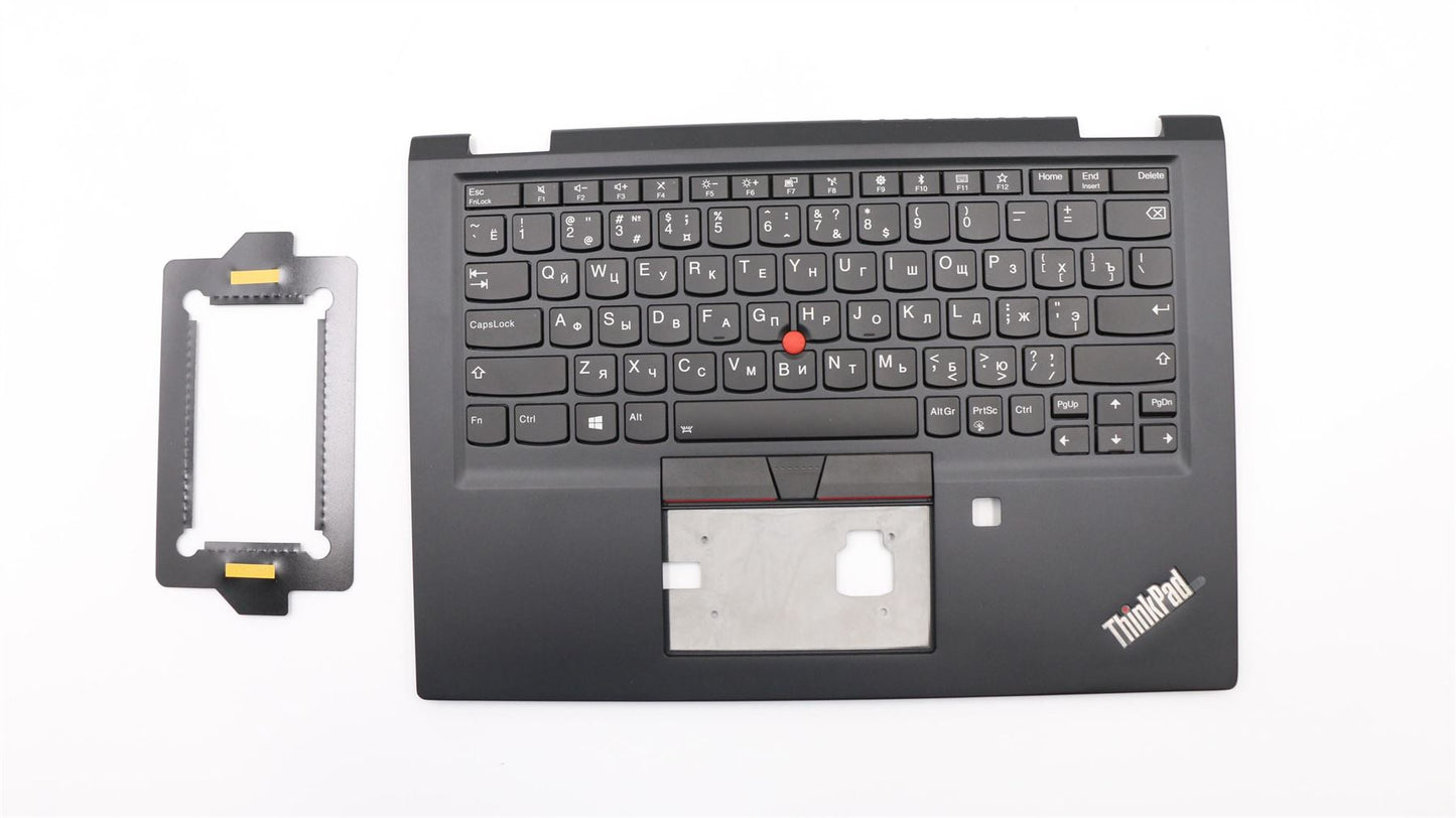 Lenovo ThinkPad X390 Keyboard Palmrest Top Cover Russian Black 02HL532