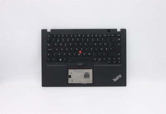 Lenovo ThinkPad T495s Keyboard Palmrest Top Cover Nordic Black 5M11A08742
