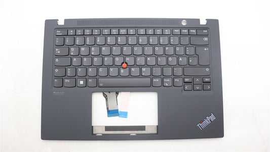 Lenovo ThinkPad T14s Gen 2 Keyboard Palmrest Top Cover German Black 5M11F24580