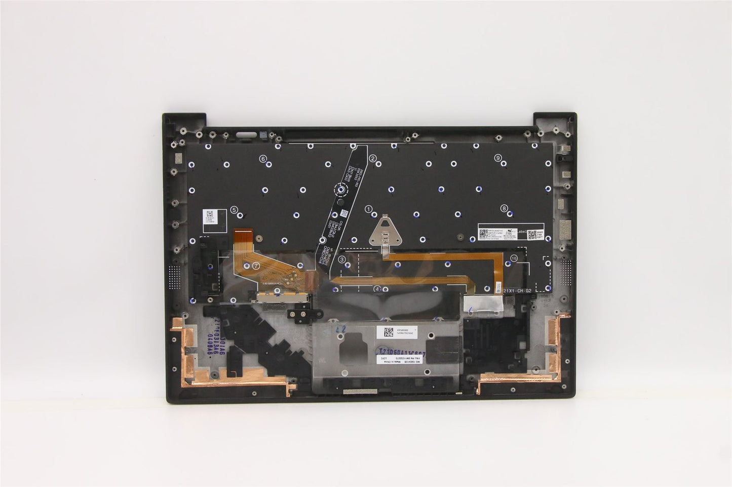 Lenovo Carbon X1 9th Keyboard Palmrest Top Cover US Black Backlit 5M11C53273