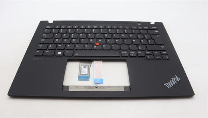 Lenovo ThinkPad T14s Gen 4 Keyboard Palmrest Top Cover Belgian Black 5M11J05854