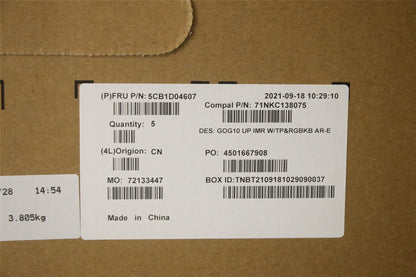 Lenovo Upper Case ASM_ARA C 82K1 RGB 5CB1D04607