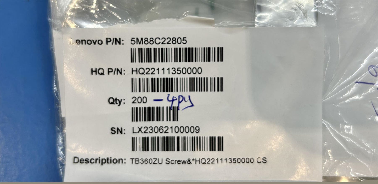 Lenovo TB360ZU Screw&*HQ22111350000 CS 5M88C22805