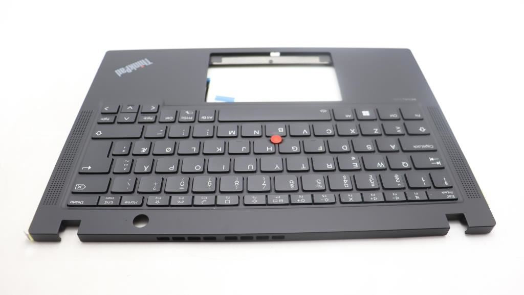 Lenovo ThinkPad X13 Gen 4 Keyboard Palmrest Top Cover Norwegian Black 5M11H94427