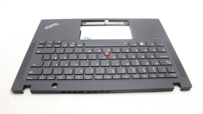 Lenovo ThinkPad X13 Gen 4 Keyboard Palmrest Top Cover Norwegian Black 5M11H94427