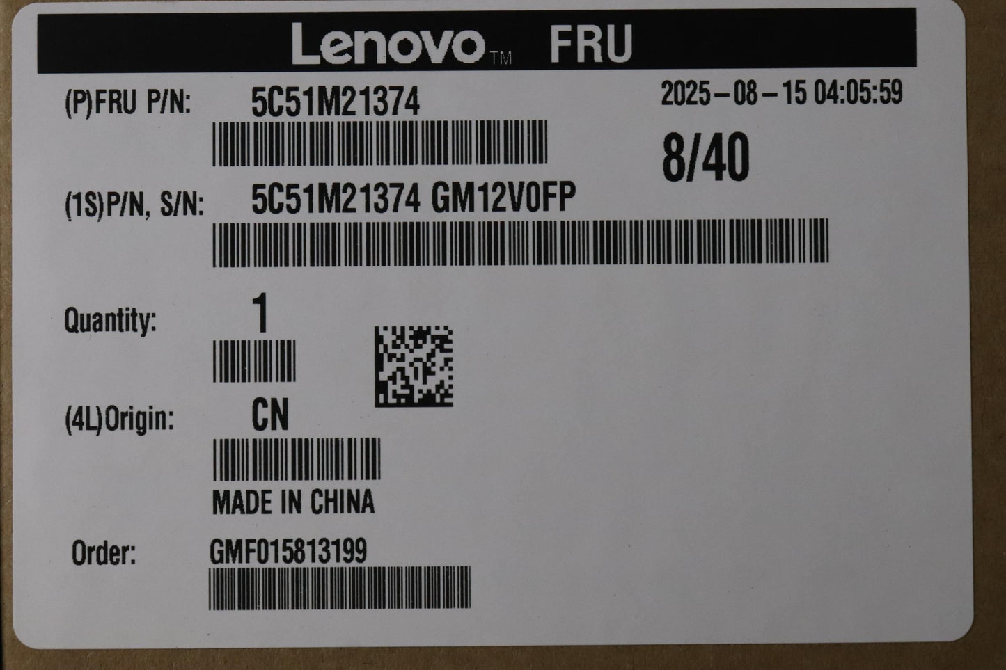 Lenovo CARDPOP Petunia card MSI V1.0 Riser Board 5C51M21374