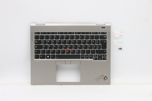 Lenovo ThinkPad X1 Keyboard Palmrest Top Cover German Titanium 5M11B59854