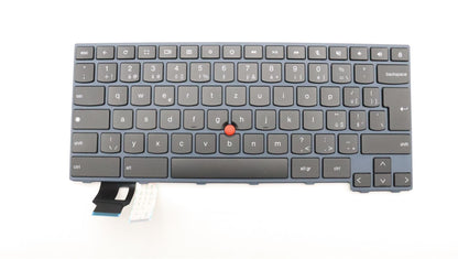 Lenovo ThinkPad C14 Gen 1 Keyboard Czech Slovakian Black Backlit 5N21E09439
