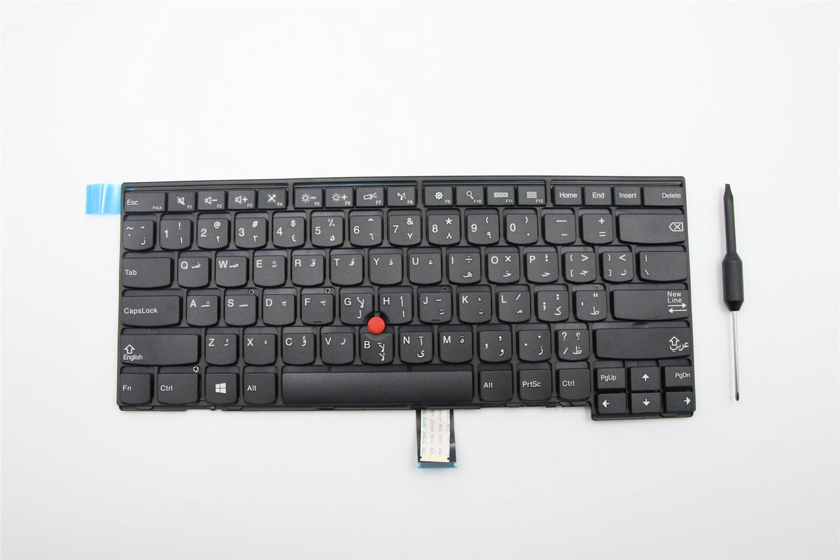 Genuine Lenovo ThinkPad Edge E440 E431 Keyboard Arabic Black 04Y2731