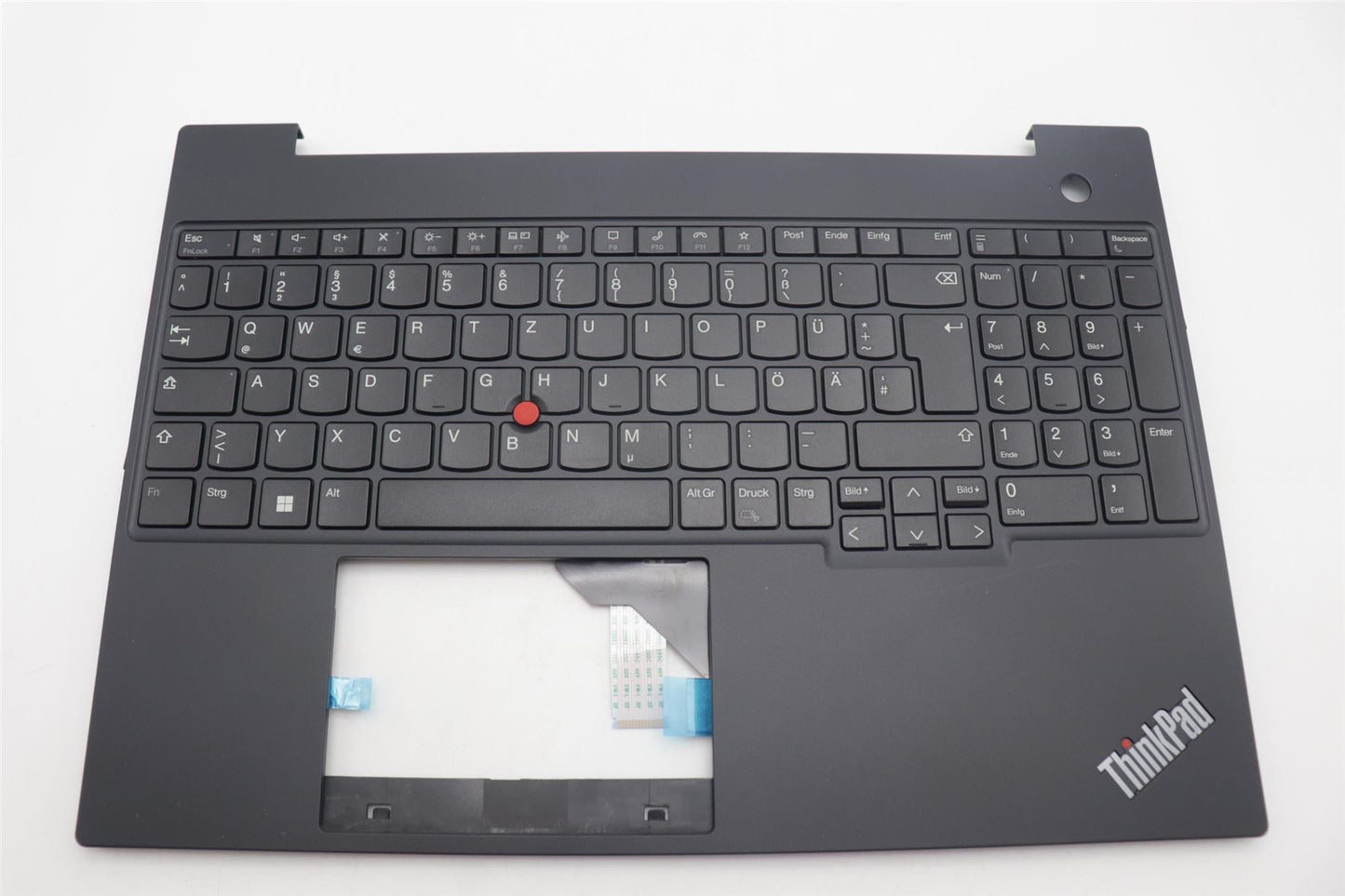 Lenovo ThinkPad E16 Gen 1 Keyboard Palmrest Top Cover German Black 5M11L64950