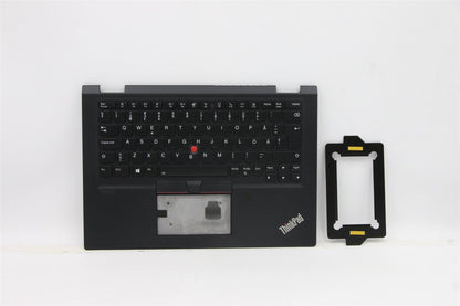 Lenovo Yoga X13 1 Keyboard Palmrest Top Cover Swedish Finnish Black 5M10Y85802