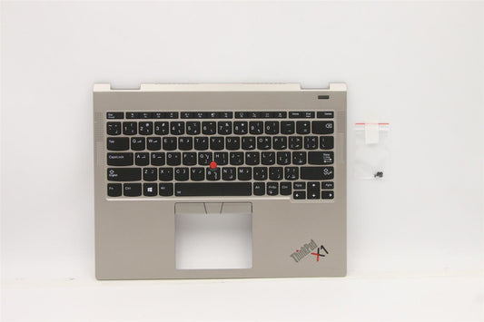 Lenovo ThinkPad X1 Keyboard Palmrest Top Cover Arabic Titanium 5M11B59884