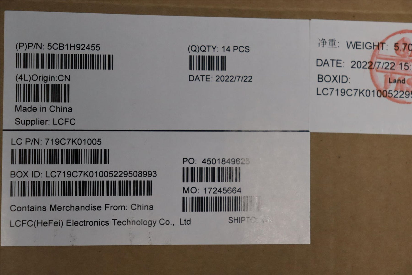 Lenovo ThinkPad E15 3 LCD Cover Rear Back Housing Black 5CB1H92455